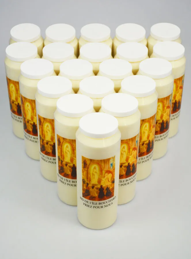 Set 20 Sanctuary Candles to Our Lady of Île Bouchard (pic 2)