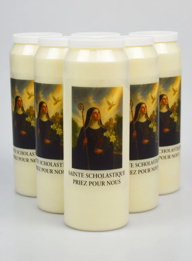 Set 6 Sanctuary Candles to Saint Scholastica (pic 1)