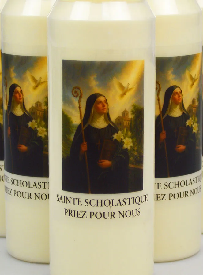Set 6 Sanctuary Candles to Saint Scholastica (pic 3)