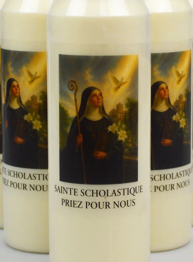 Set 10 Sanctuary Candles to Saint Scholastica (pic 3)