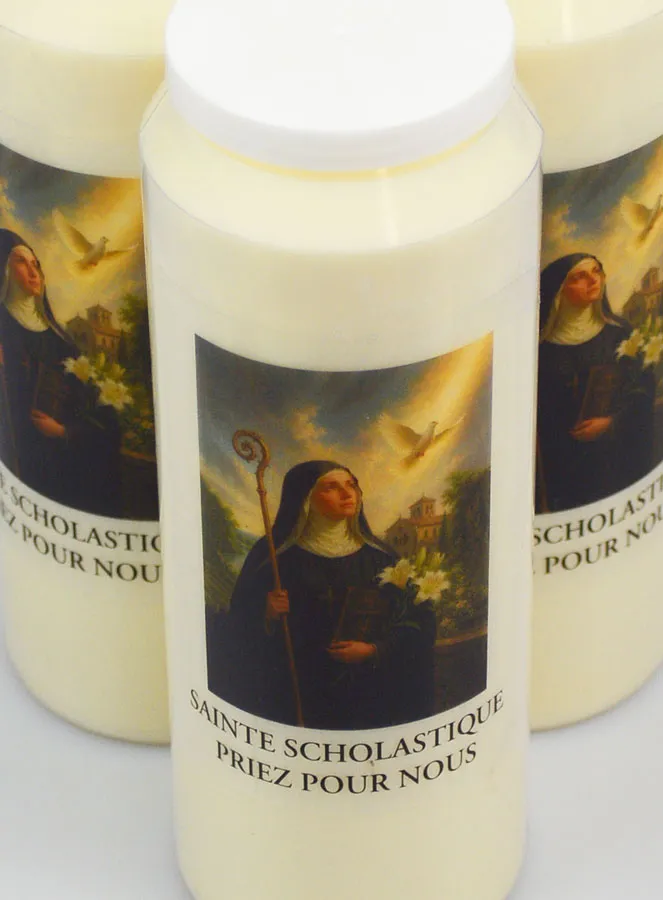 Set 10 Sanctuary Candles to Saint Scholastica (pic 4)