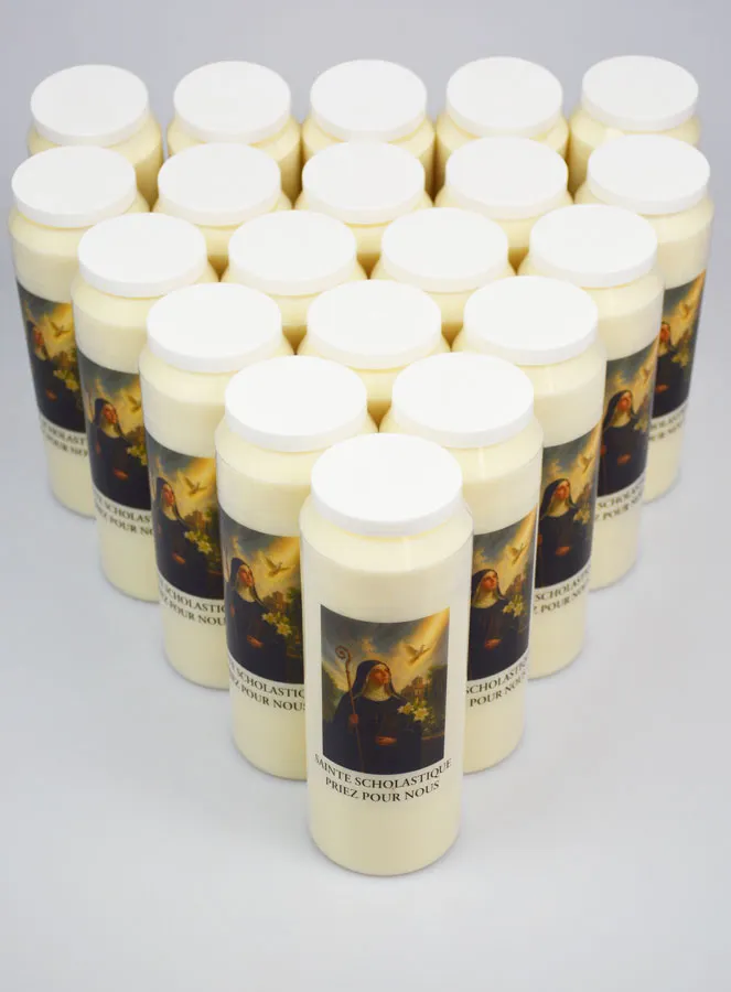 Set 20 Sanctuary Candles to Saint Scholastica (pic 2)