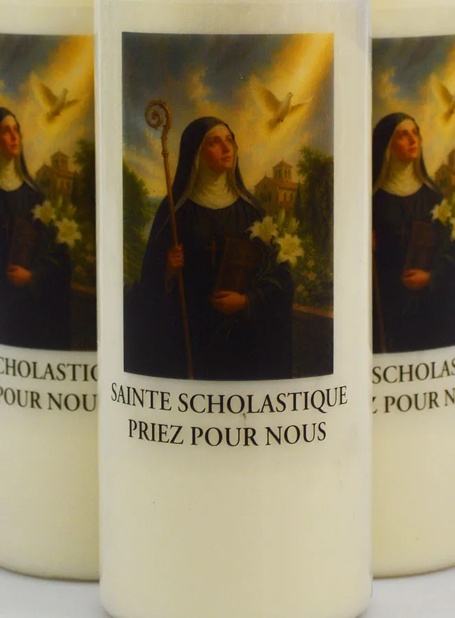 Set 20 Sanctuary Candles to Saint Scholastica (pic 3)