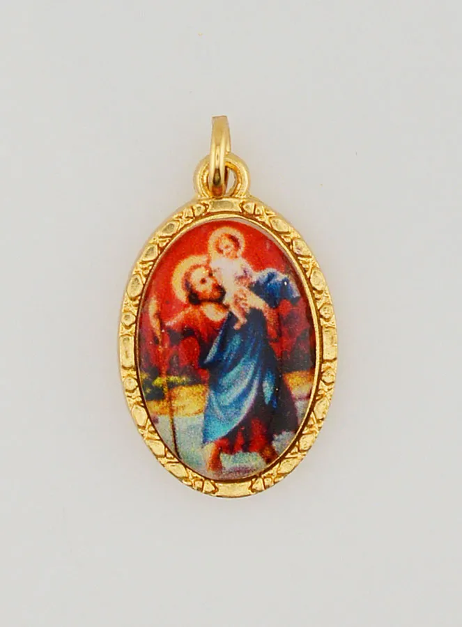 Twisted-Edge Medal 25mm – Saint Christopher (pic 1)
