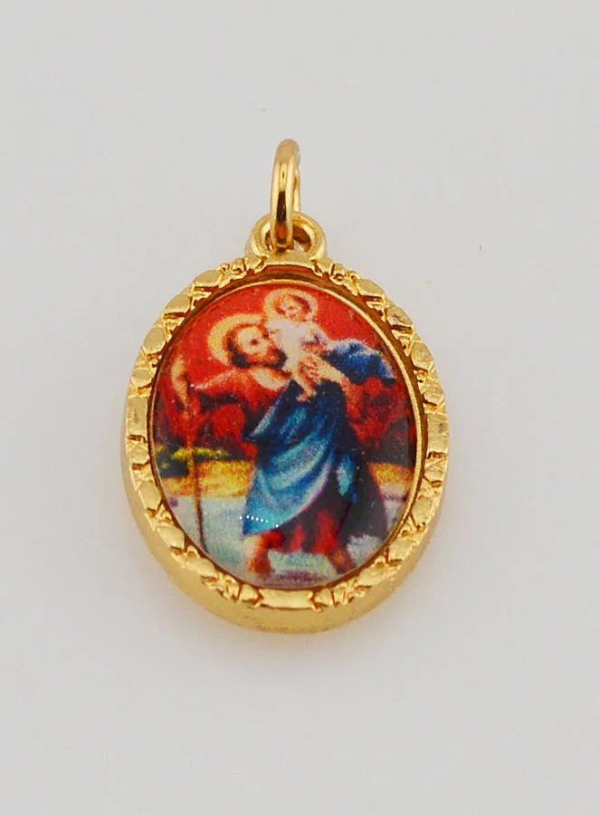 Twisted-Edge Medal 25mm – Saint Christopher (pic 2)