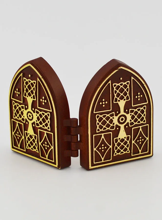 Small Diptych Icon – Jesus Christ and Mary (pic 4)