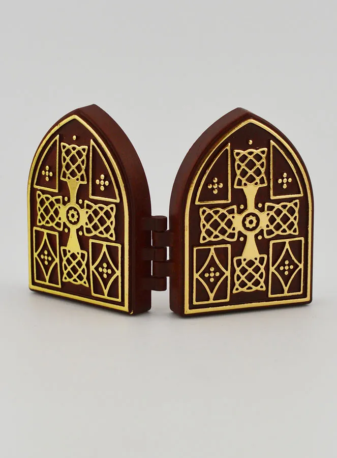 Mini Diptych Icon – Jesus and Miraculous Virgin Mary (pic 4)