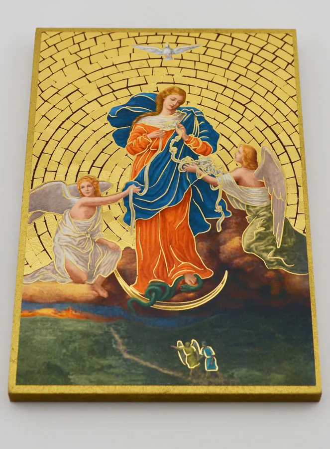 Icon Frame Mary Untier of Knots – 15 cm (pic 2)