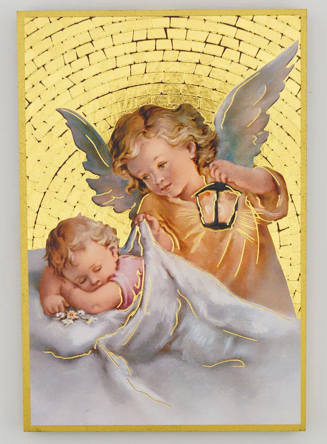 Angel with Lantern Icon Frame – 15 cm (pic 1)