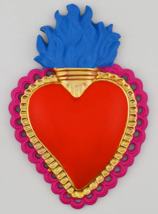 Colourful Ex Voto Wall Decoration - 11cm (pic 1)