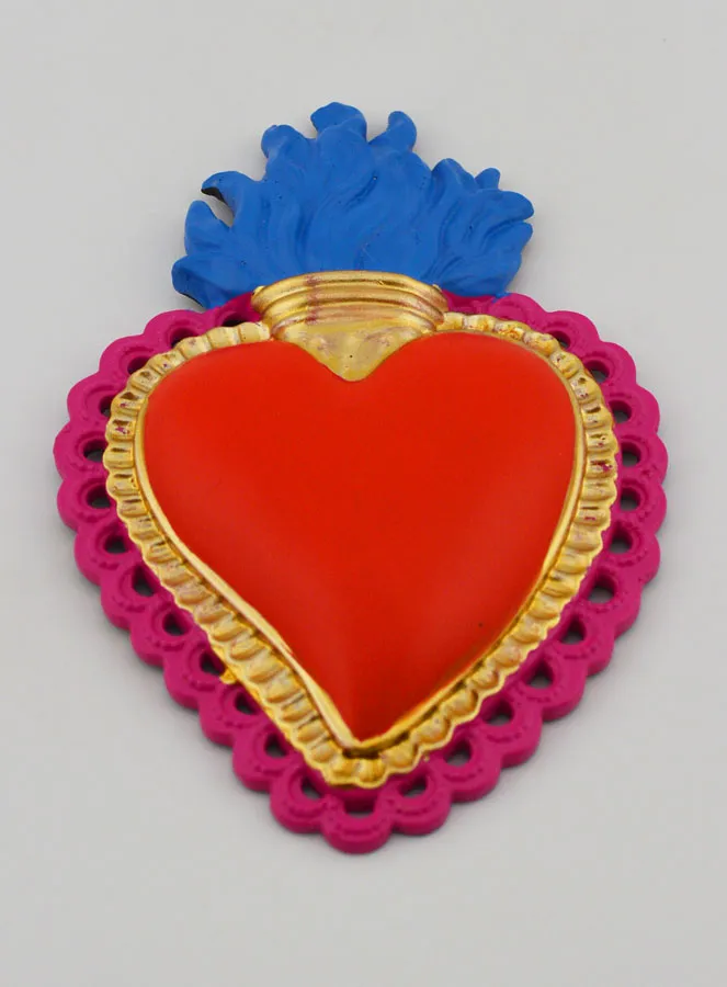 Colourful Ex Voto Wall Decoration - 11cm (pic 2)