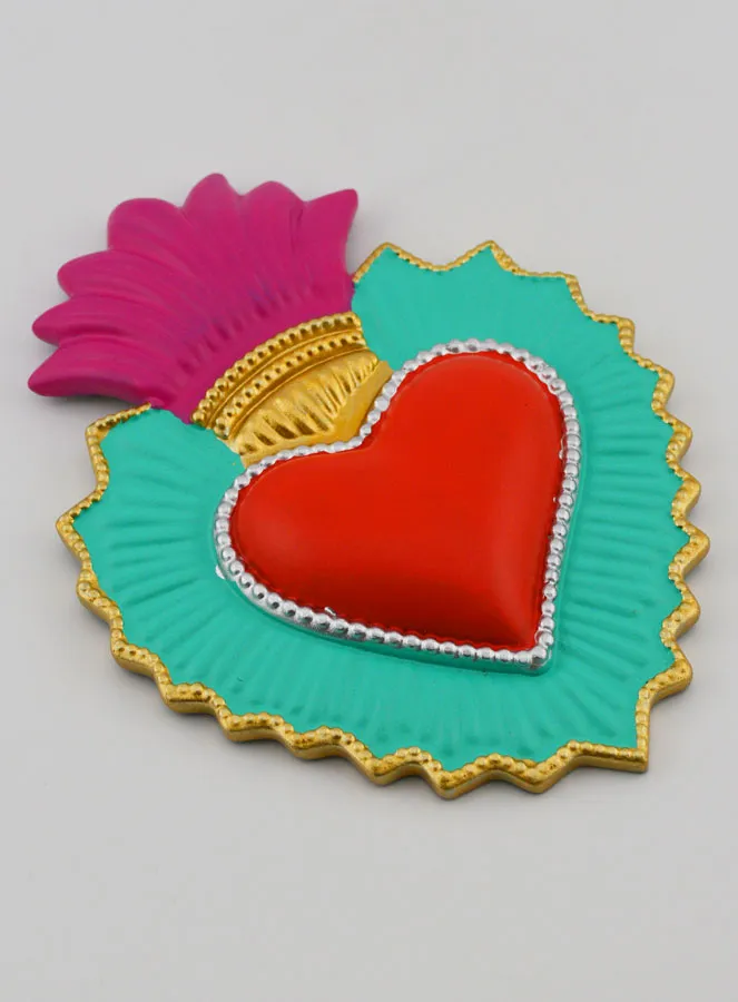 Colourful Ex Voto Wall Decoration - 13cm (pic 3)