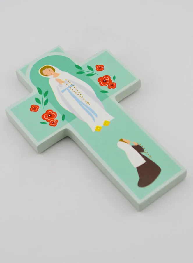 Wooden Children’s Cross – Our Lady of Lourdes (pic 3)