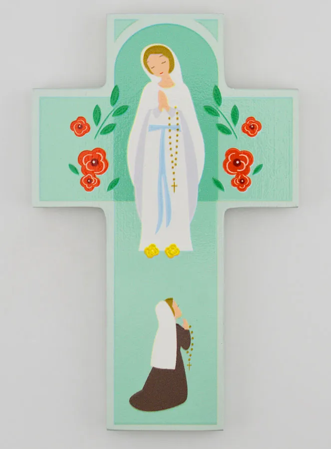 Wooden Cross – Our Lady of Lourdes (pic 1)