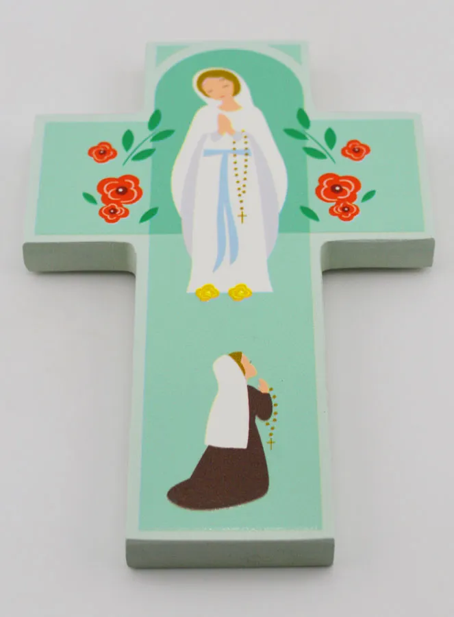 Wooden Cross – Our Lady of Lourdes (pic 2)