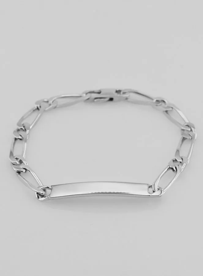 Christening Bracelet Rhodium-plated Silver – 18cm (pic 4)