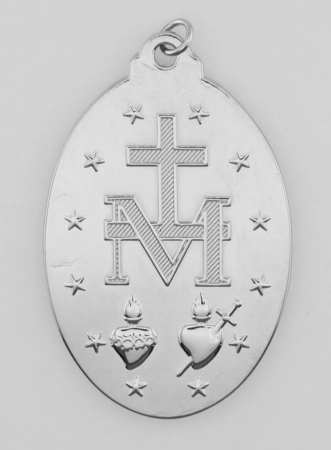 Silvery Miraculous Medal – 22mm (pic 3)