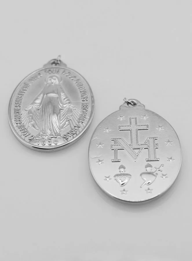 Silvery Miraculous Medal – 22mm (pic 4)