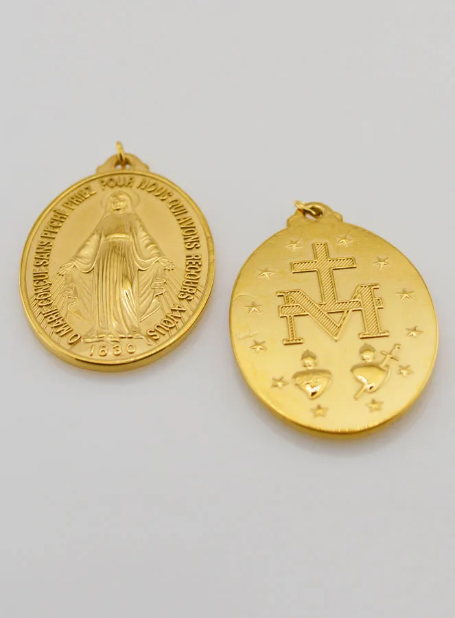Golden Miraculous Medal – 22mm (pic 4)