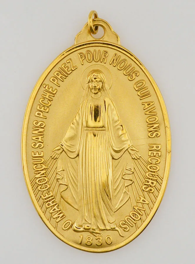 Golden Miraculous Medal – 28mm (pic 2)