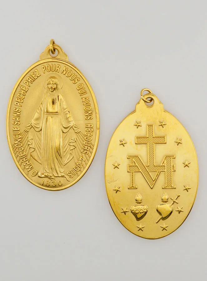 Golden Miraculous Medal – 33mm (pic 1)