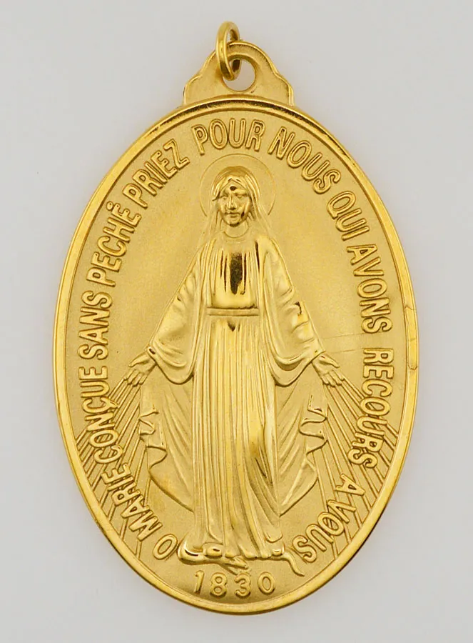Golden Miraculous Medal – 33mm (pic 2)