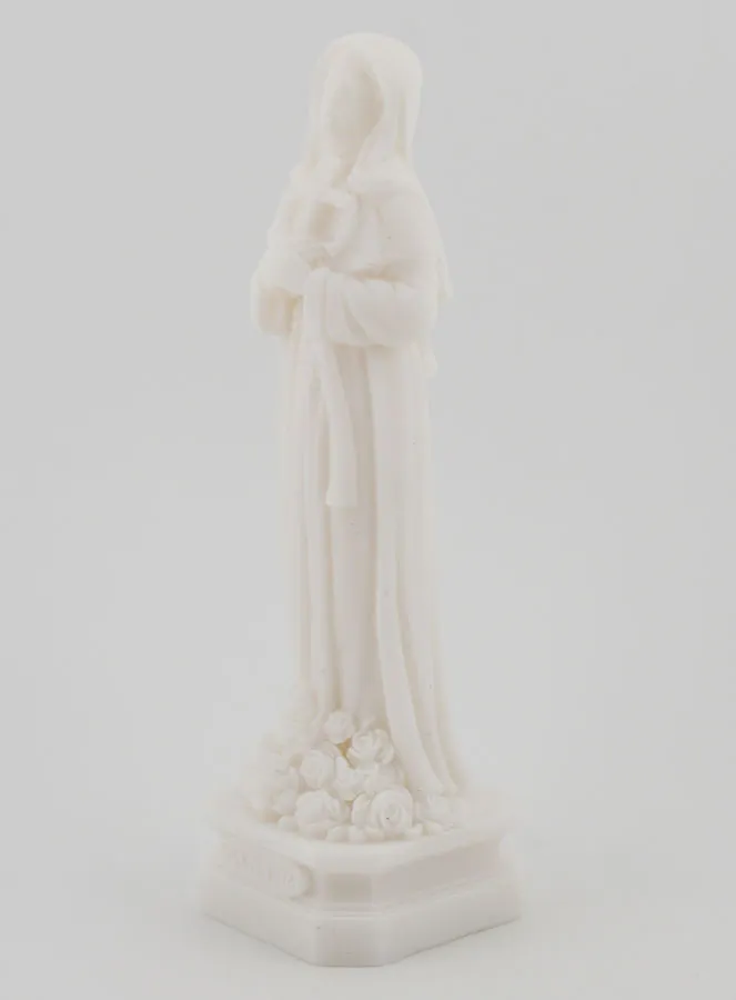 Alabaster Statue of Saint Rita – 12cm (pic 2)