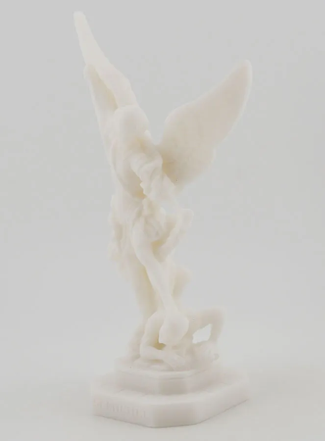 Alabaster Statue of Saint Michael – 12cm (pic 2)