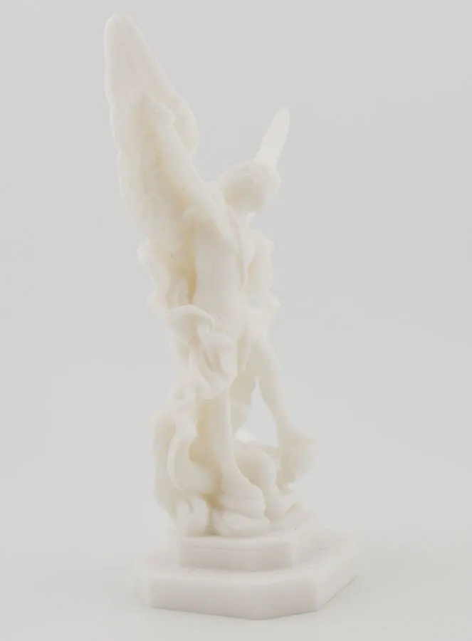 Alabaster Statue of Saint Michael – 12cm (pic 3)