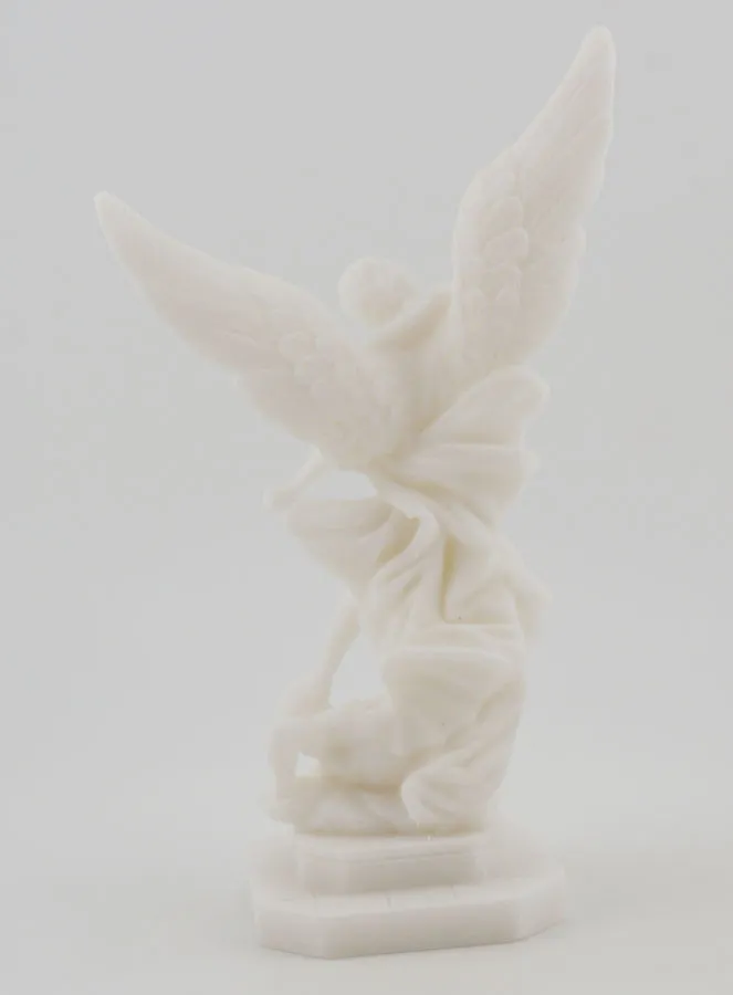 Alabaster Statue of Saint Michael – 12cm (pic 4)