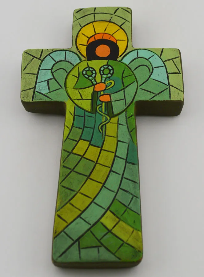 Ceramic Cross Healing Angel – 15cm (pic 2)
