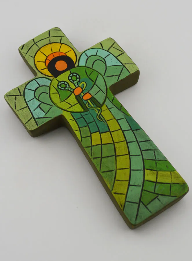 Ceramic Cross Healing Angel – 15cm (pic 3)