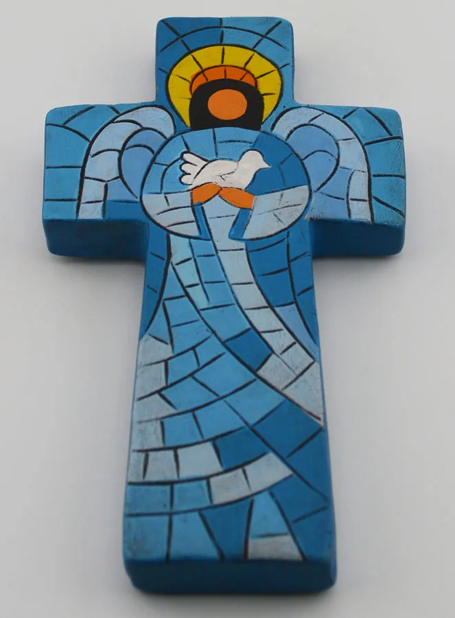 Ceramic Cross Angel of Peace – 15cm (pic 2)