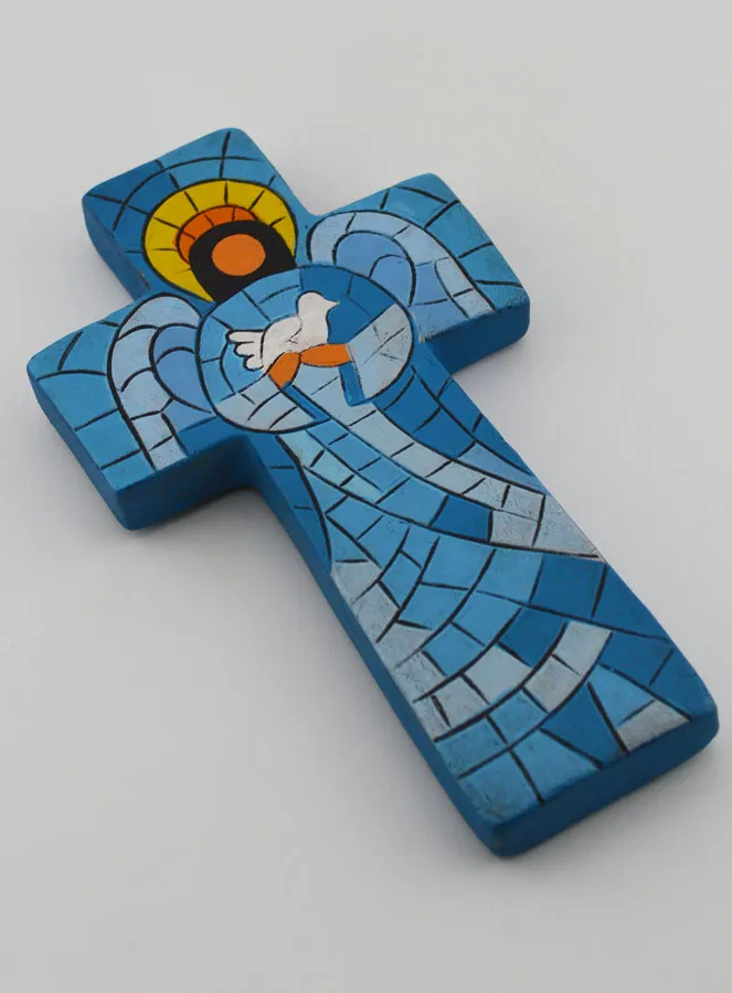 Ceramic Cross Angel of Peace – 15cm (pic 3)