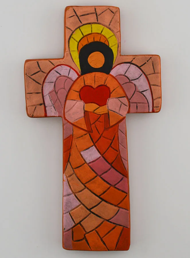 Ceramic Cross Angel of Love – 15cm (pic 1)