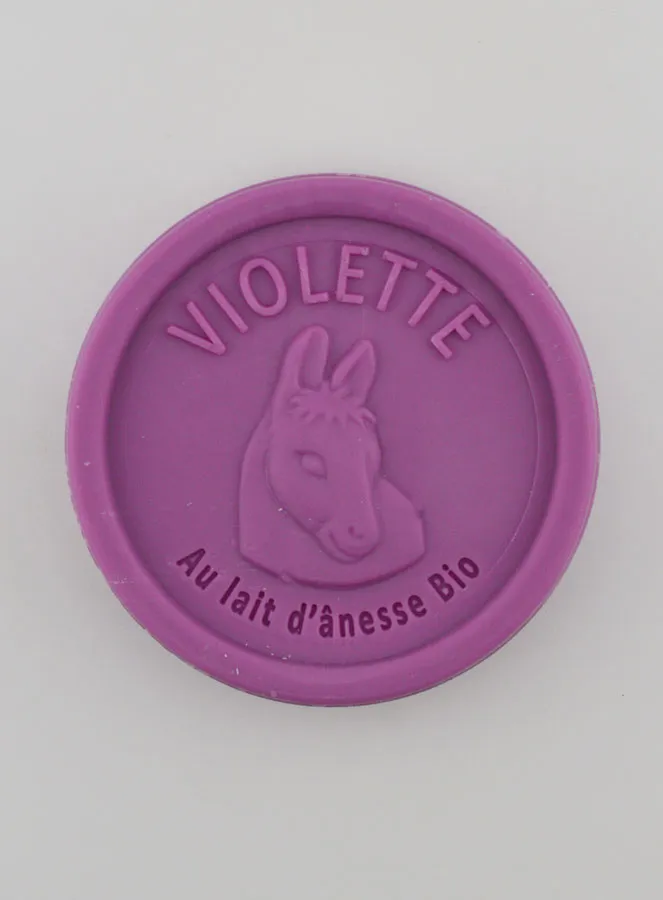Soap with Organic Donkey Milk and Violets - 100g (pic 1)