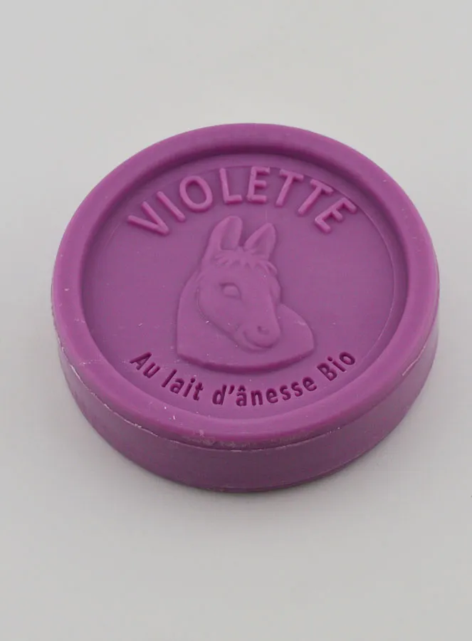 Soap with Organic Donkey Milk and Violets - 100g (pic 2)