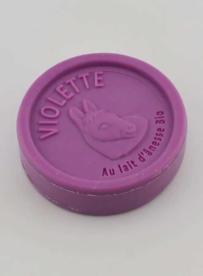Soap with Organic Donkey Milk and Violets - 100g (pic 3)