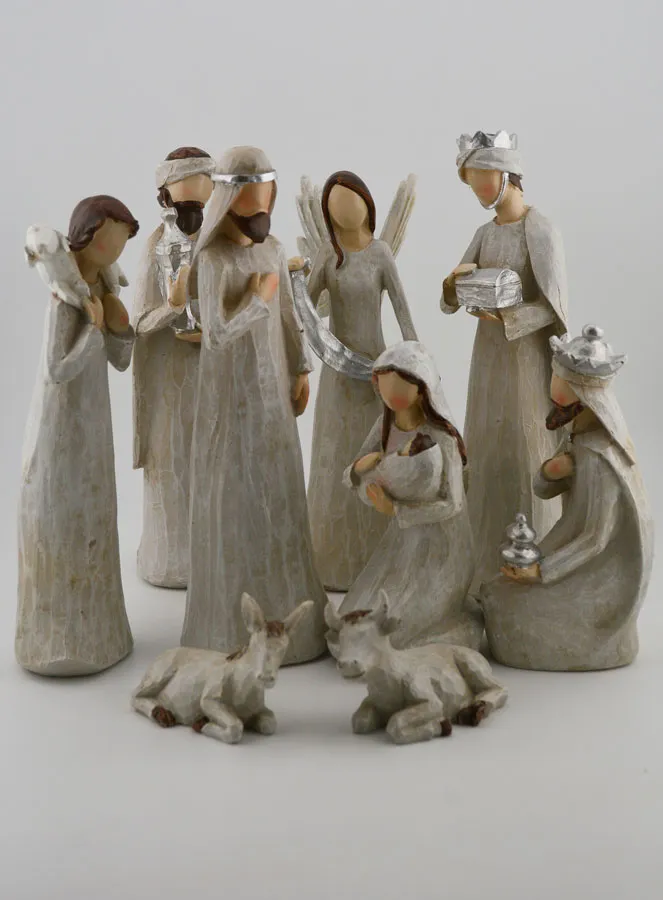 Complete Christmas Nativity Scene with 11 Figures (pic 1)