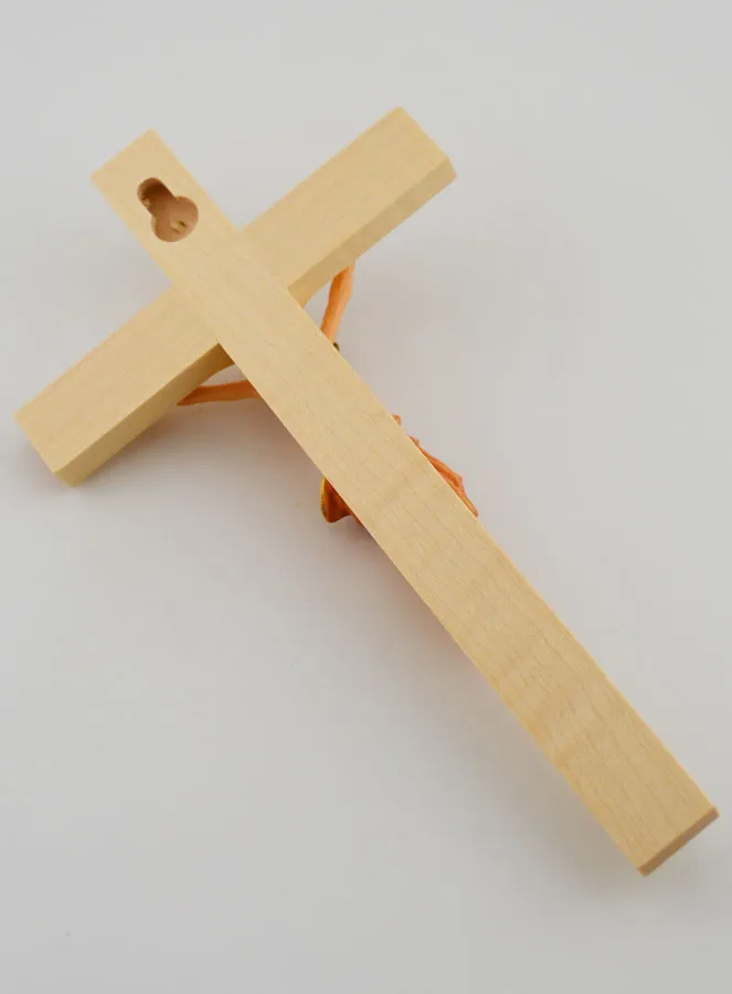 Linden Wood Crucifix and Christ with a Red Cloth – 18cm (pic 4)