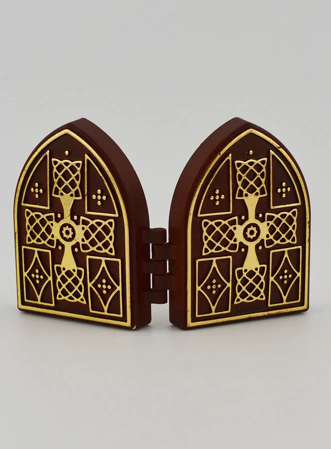 Mini Diptych Icon – Our Lady of Lourdes and the Miraculous Virgin Mary (pic 4)