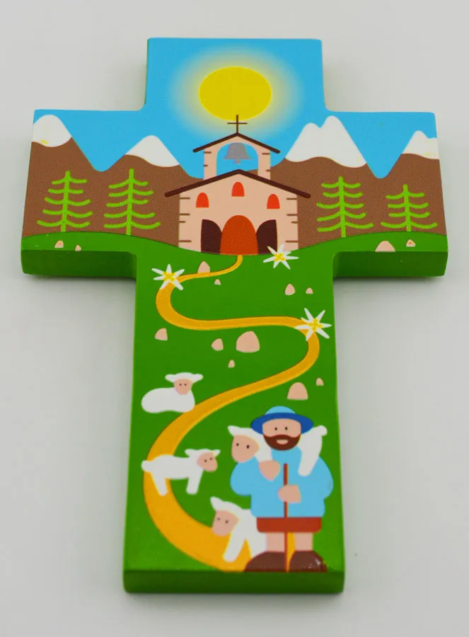 Wooden Children’s Cross – Good Shepherd (pic 2)