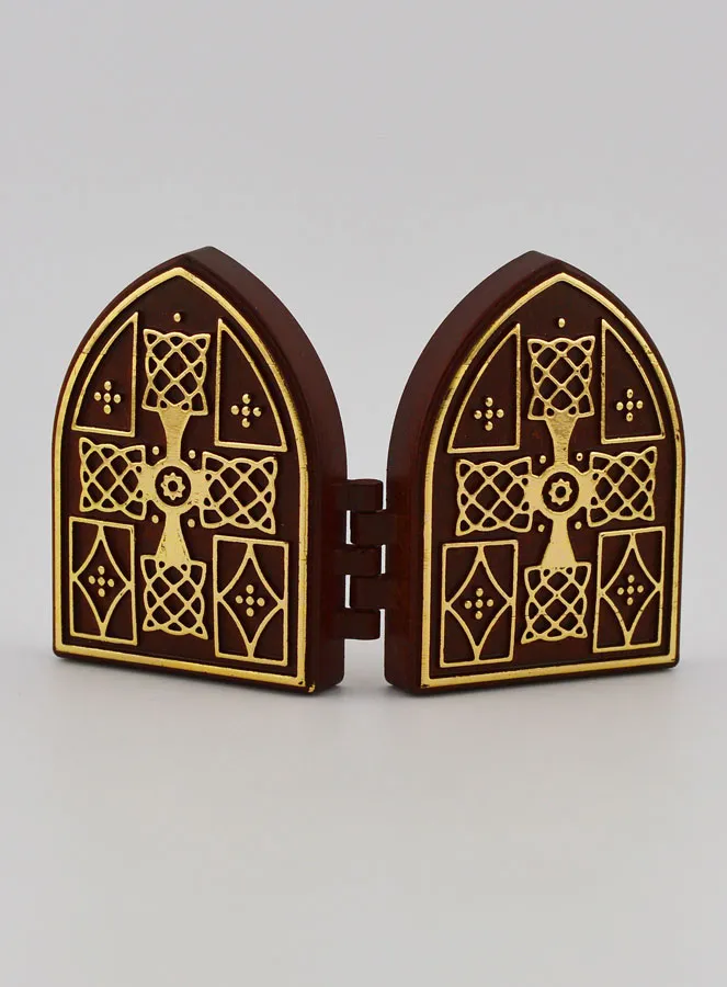 Small Diptych Icon – Sacred Hearts of Jesus and Mary (pic 4)