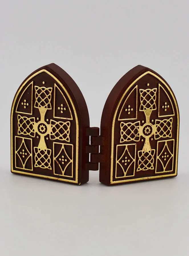 Small Diptych Icon – Christ Pantocrator and Our Lady of Vladimir (pic 4)