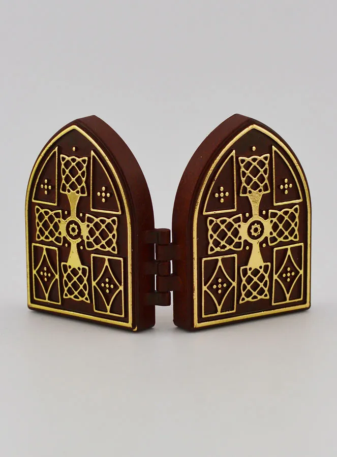 Mini Diptych Icon – Christ Pantocrator and the Holy Family (pic 4)