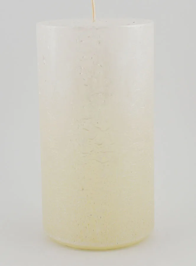 Modern Tabletop Candle – Pearlescent White (pic 1)
