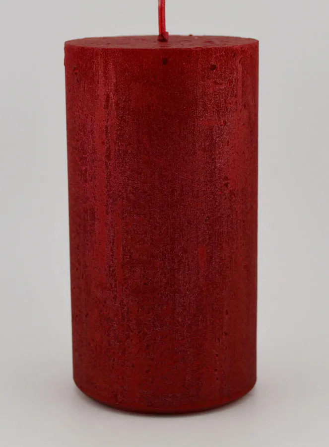 Modern Tabletop Candle – Carmine Red (pic 1)