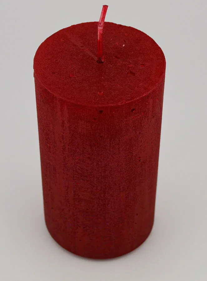 Modern Tabletop Candle – Carmine Red (pic 2)