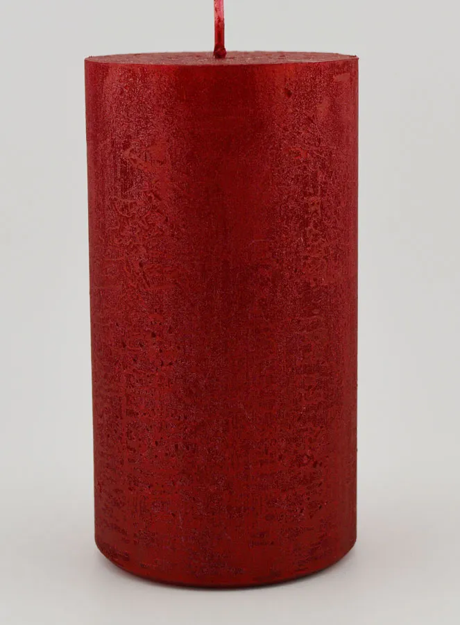 Modern Christmas Candle – Carmine Red (pic 1)