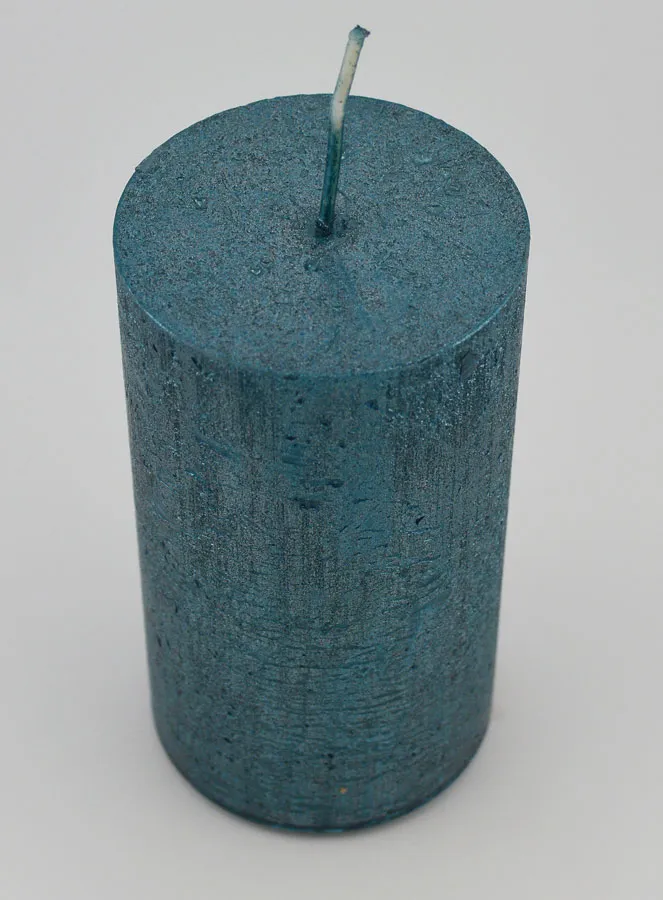 Modern Decorative Candle – Blue-Green (pic 2)
